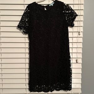 Black lace dress